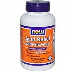 Now Acid Relief with Enzymes 60chewables
