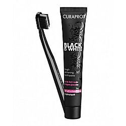 Curaprox Black is White Set CS 5460 Toothbrush & Whitening Toothpaste 90ml