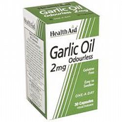 Health Aid Garlic Oil Odourless veg.caps 30s