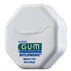 GUM 1155 Butlerweave Floss - Waxed 55m (Οδοντικά νήματα)		