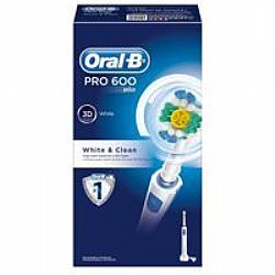 Oral B Pro 600 Cross Action White & Clean (Ηλεκτρική Οδοντόβουρτσα)