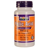 Now Folic Acid 800mcg & B-12 25mcg 250VegTabs