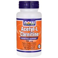 Now Acetyl L-Carnitine 500mg 50VegCaps
