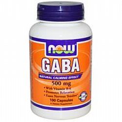 Now Gaba 500mg (+B-6 2mg) 100caps