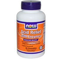 Now Acid Relief with Enzymes 60chewables