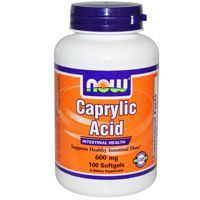 Now Caprylic Acid 600mg 100softgels