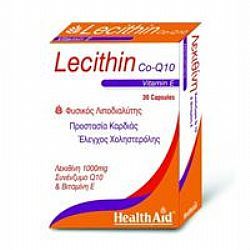 Health Aid Lecithin With CO-Q-10 & Vitamin E caps 30s