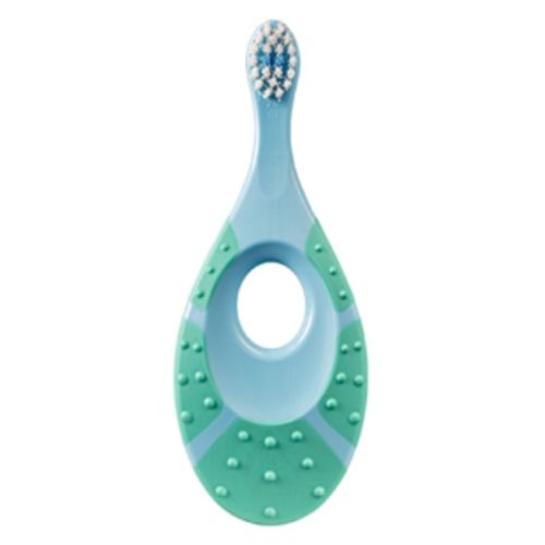 Jordan Παιδική Οδοντόβουρτσα Step 1 0-2 Ετών Extra Soft Γαλάζιο-Πράσινο