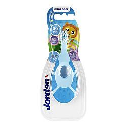 Jordan Παιδική Οδοντόβουρτσα Step 1 0-2 Ετών Extra Soft Γαλάζιο-Μπλε