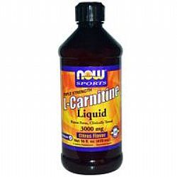 Now L-Cartnitine Liquid 1000mg Citrus 16oz 473ml