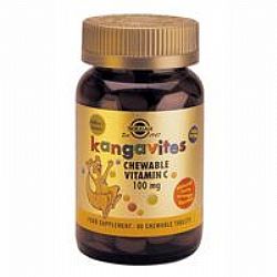 Solgar Kangavites vit.C 100mg chewable tabs 90s (πορτοκάλι)