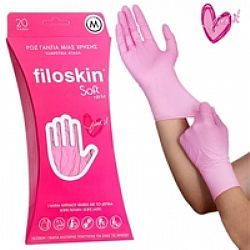 Filoskin Soft Nitrlie Pink 20τμχ