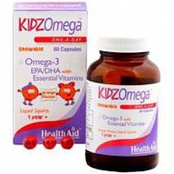 Health Aid Kidz Omega With Vitamins -Chewable capsules 60s