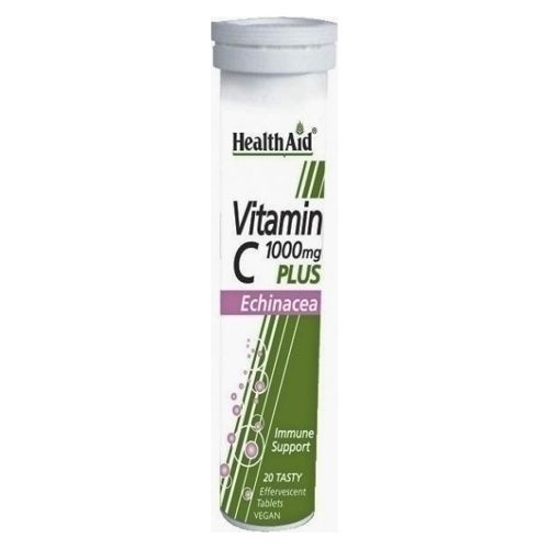 Health Aid Vitamin C 1000mg Plus Echinacea 20eff tabs
