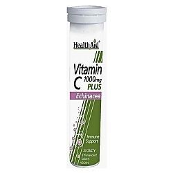 Health Aid Vitamin C 1000mg Plus Echinacea 20eff tabs