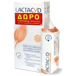 Omega Pharma Lactacyd Classic 300ml & Δώρο Μαντηλάκια Καθαρισμού