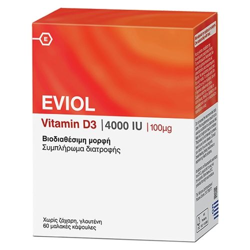 Eviol Vitamin D3 4000IU 100μg 60caps