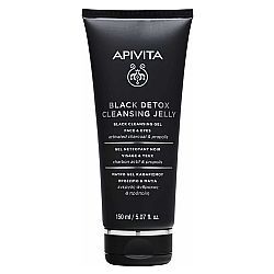 Apivita Black Detox Cleansing Jelly Face & Eyes 150ml