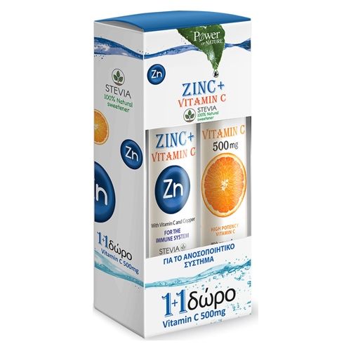 Power Health Zinc + Vitamin C 20eff.tabs & Vitamin C 500mg 20eff.tabs