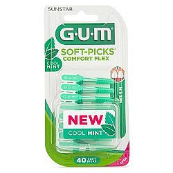 GUM Soft Picks Comfort Flex Cool Mint 670 Medium 40τμχ