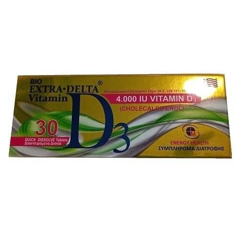 Medichrom Bio Extra Delta Vitamin D3 4000iu 30tabs