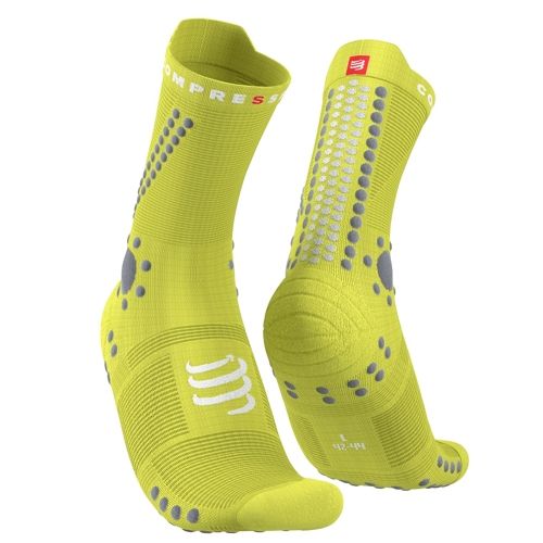 Compressport Pro Racing Socks V4.0 Trail Primerose/Alloy