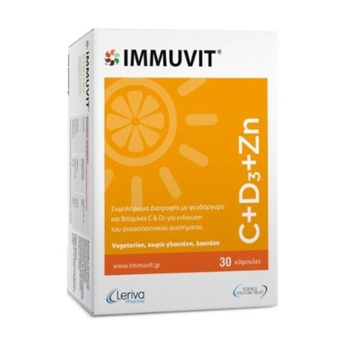 Leriva Immuvit C+D3+Zn 30caps