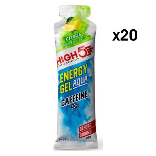 High5 Energy Gel Aqua Caffeine Citrus 20x66gr