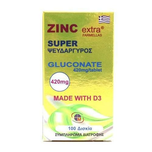 Medichrom Zinc Extra Super Gluconate 420mg 100tabs