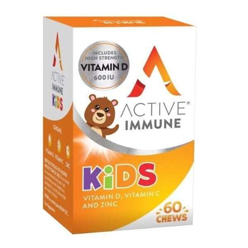 Active Iron Immune Kids Vitamin D, Vitamin C & Zinc 60 chews