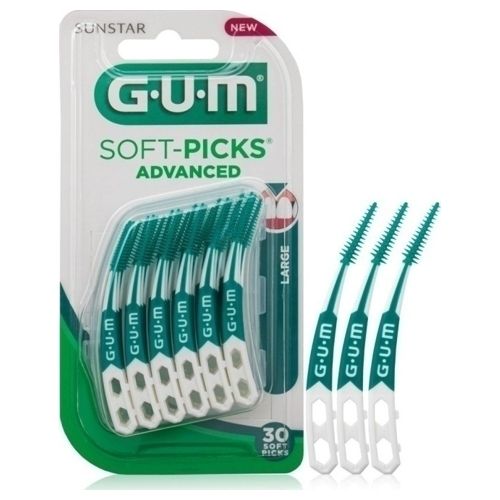 GUM Soft-Picks Advanced Μεσοδόντιες Οδοντογλυφίδες Large 30τμχ