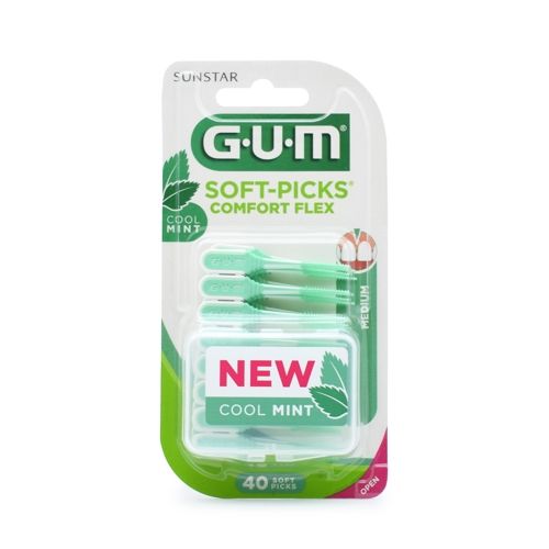 GUM Soft-Picks Comfort Flex Μεσοδόντιες Οδοντογλυφίδες Medium 40τμχ