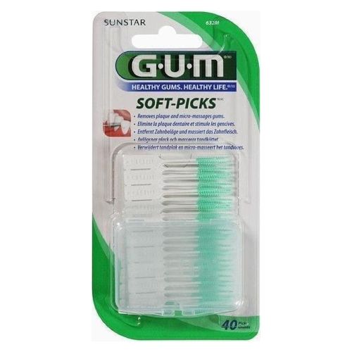 GUM Soft Picks Μεσοδόντιες Οδοντογλυφίδες Extra Large 40τμχ