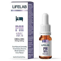 Lifelab CBD PM 10% Συμπλήρωμα διατροφής για Χαλάρωση το Βράδυ, 10ml