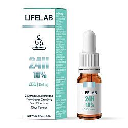 Lifelab CBD 24H 10% Συμπλήρωμα διατροφής για Ευεξία του Οργανισμού, 10ml