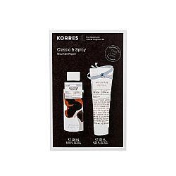 KORRES Classic & Spicy, Mountain Pepper Showergel - 250ml & Aftershave Balm - 125ml