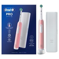 Oral-B Pro Series 1 Ηλεκτρική Οδοντόβουρτσα, Ροζ Με Θήκη Ταξιδίου 1τμχ