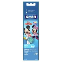 Oral-B Ανταλλακτικές Κεφαλές Για Ηλεκτρική Οδοντόβουρτσα Disney Mickey Mouse 3+ Χρονών 2 Τμχ