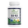 Natural Vitamins D3 (5000IU) + K2 (125μg) - 30 Mασώμενες ταμπλέτες