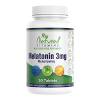 Natural Vitamins Melatonin 3mg - 50 Υπογλώσσιες ταμπλέτες