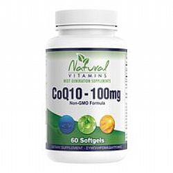 Natural Vitamins CoQ10 100mg Συμπλήρωμα Διατροφής με Συνένζυμο CoQ10 60Caps