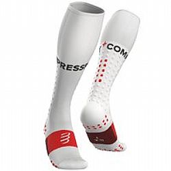 Compressport Full Socks Run συμπιεστικές κάλτσες White 