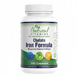 Natural Vitamins Vegan Chelate Iron Formula 100 caps 