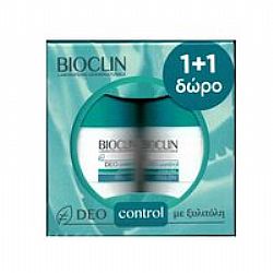 Bioclin Promo Deo Control Roll-On 1+1 Δώρο Αποσμητικό Roll-On για Έντονη Εφίδρωση, 2x50ml