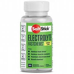 SaltStick Electrolyte Fastchews με Γεύση Lemon Lime 60 μασώμενες ταμπλέτες