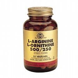 Solgar L-Arginine L-Ornithine 500/250mg veg.caps 50s