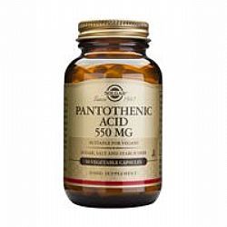 Solgar Pantothenic Acid 550mg veg.caps 50s