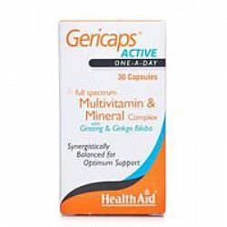 Health Aid Gericaps Active Capsules 30s