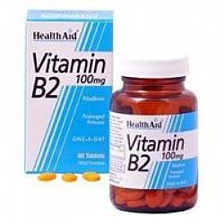 Health Aid Vitamin B2 100mg veg.tabs 60s