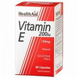 Health Aid Vitamin E 200 I.U. 134mg capsules 60s